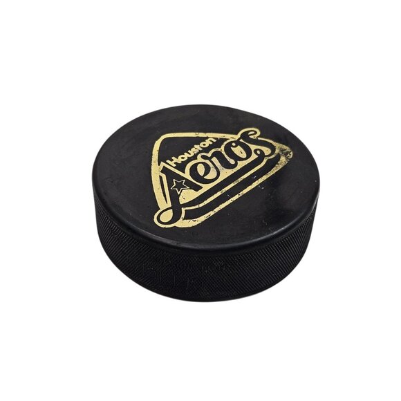 Vintage Houston Aeros Hockey Puck 1970s WHA World Hockey Association - Picture 7 of 9